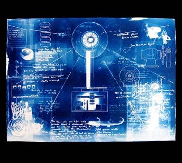 Deus Ex Machina Cyanotype