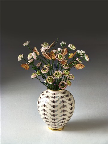 Vase with Bunch of Flowers