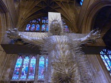 Calvary by David Mach Gloucester Cathedral 2010